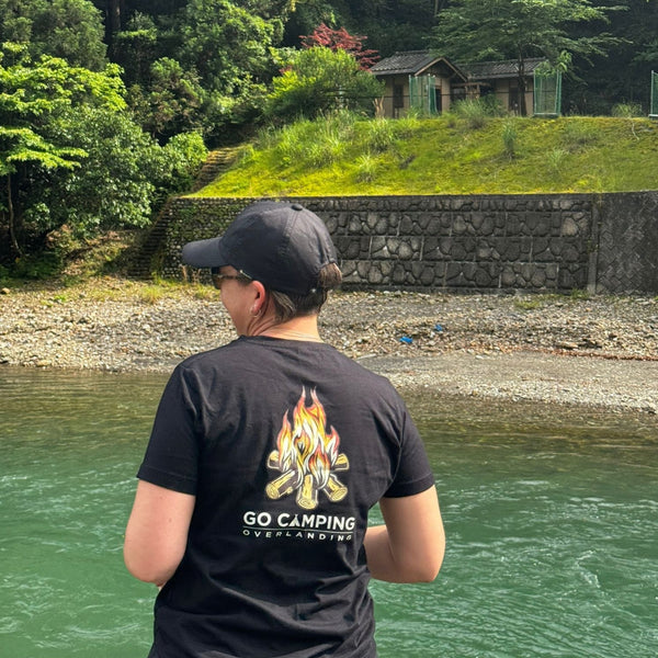 Go Camping & Overlanding Organic Cotton T-Shirt CAMPFIRE!