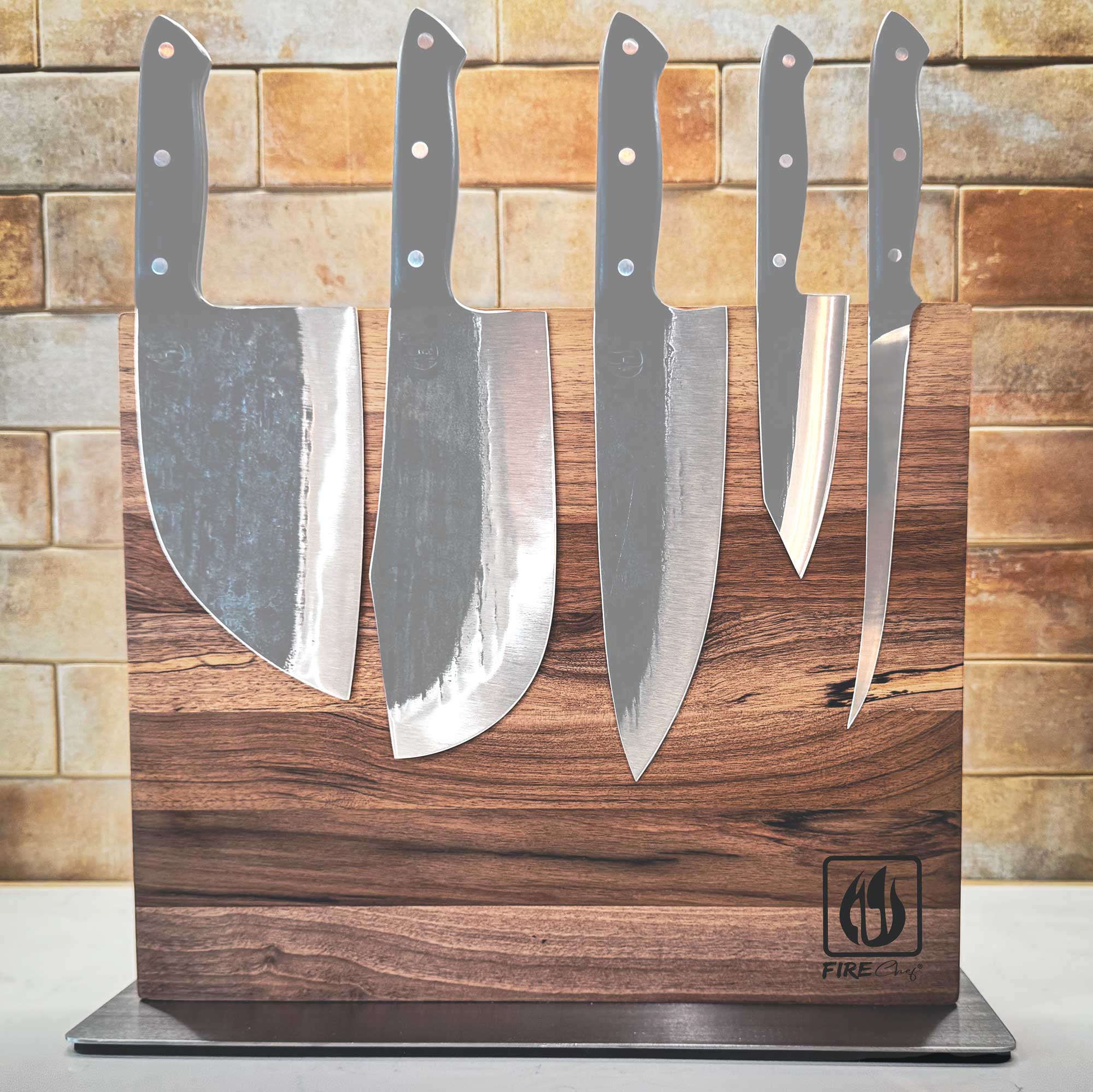 OZ Braai FireChef Magnetic Knife Block