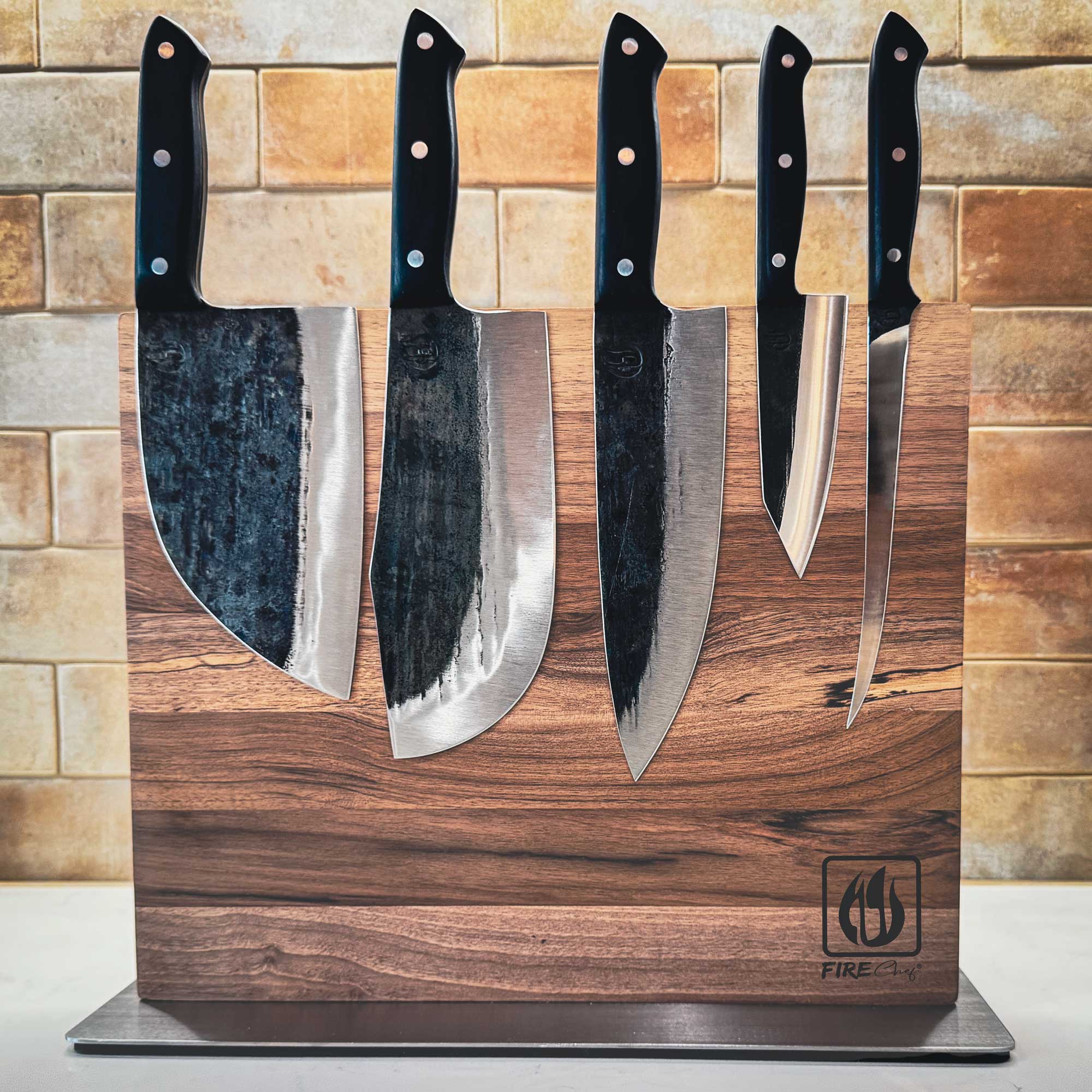 OZ Braai FireChef Magnetic Knife Block