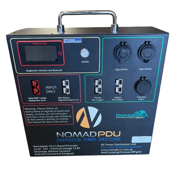 Nomad V5.5 Ripper 100AH Lifepo4 Prismatic Lithium Power Distribution Unit