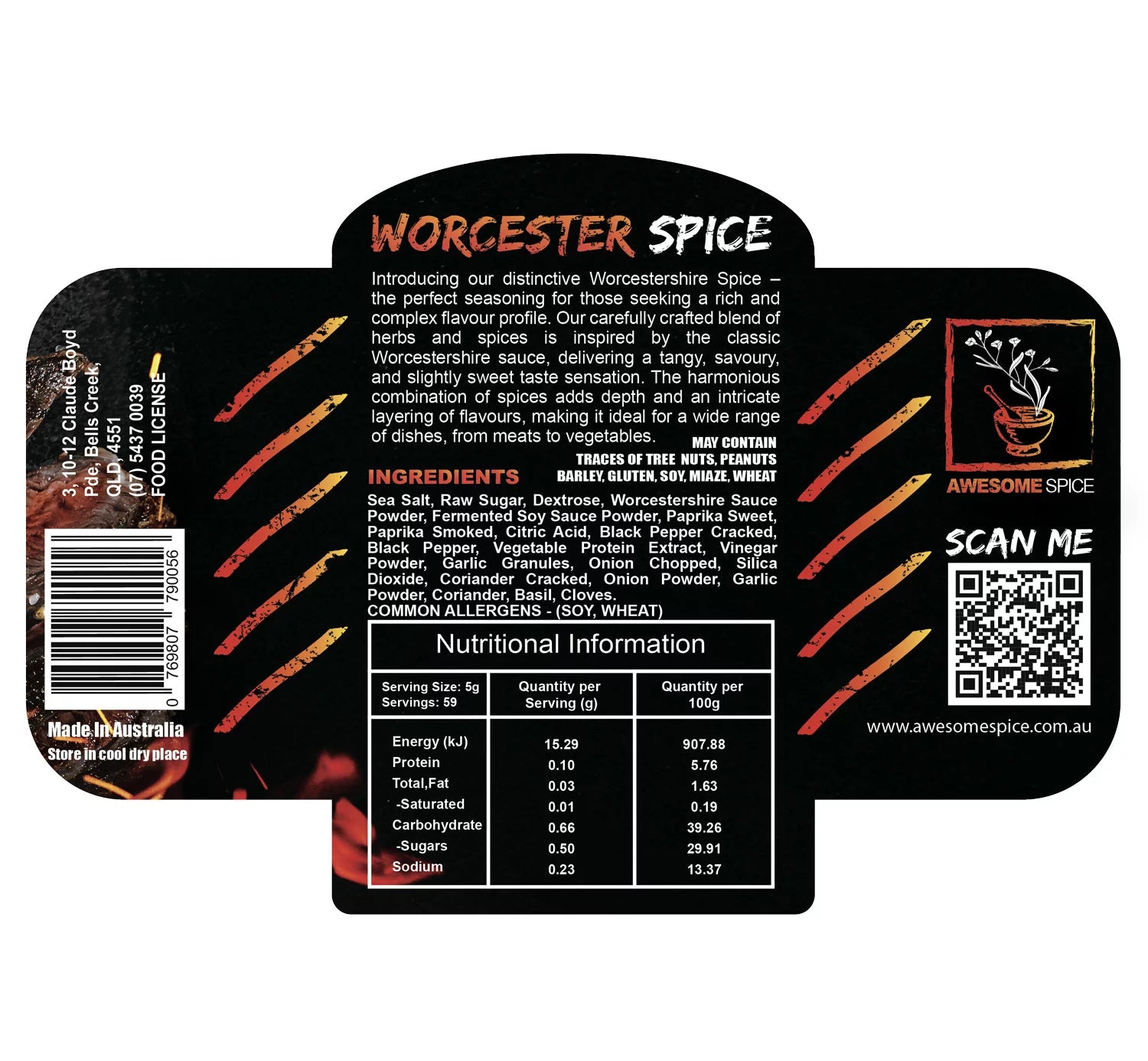 Oz Braai Awesome Spice 350ml - Worcester Spice