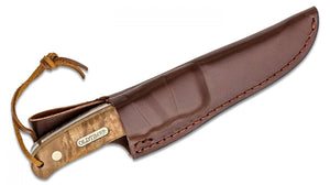 Old Timer Pro Hunter Desert Iron Knife w/ Leather Sheath