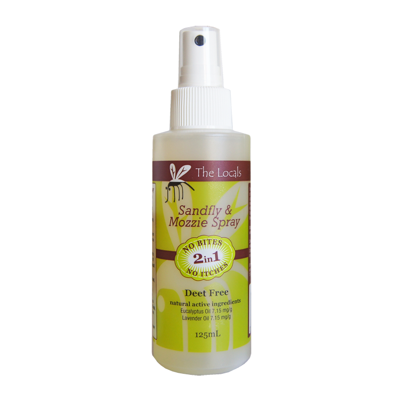 The Locals Spray Sandfly & Mozzie 125ml Insect Repellent Stop Itch