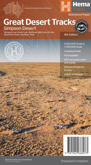 Hema Great Desert Tracks Simpson Desert 9th Edition