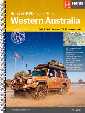 Hema Western Australia Road & 4WD Track Atlas - 4th Edition