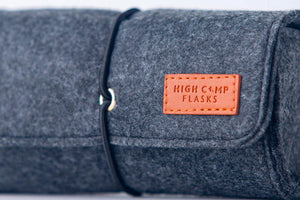High Camp Flasks Torch Shot Glass 2 Pack & Soft Case
