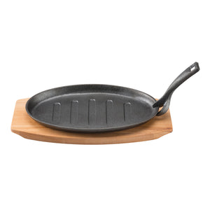 Pyrolux Pyrocast Oval Sizzle Plate With Tray