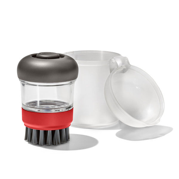 OXO Outdoor Soap Dispensing Brush With Storage Case