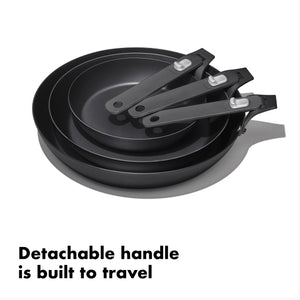 OXO Outdoor Carbon Steel Pan with Removable Handle - 10in/ 26cm