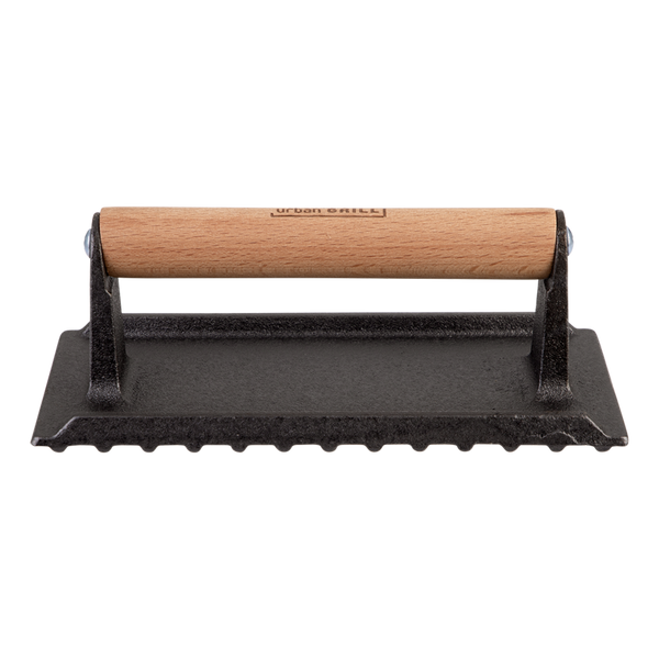 Urban Grill Cast Iron Rectangle Grill Press 20.5cm x 10.5cm