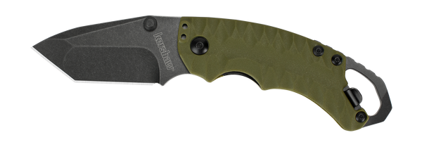 Kershaw Shuffle II Tanto Olive Handle Tanto Blade
