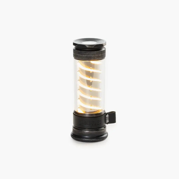 Barebones Edison Light Stick Tumbled Steel