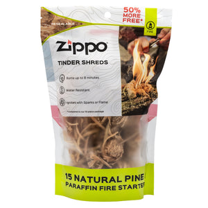 Zippo Natural Pine Tinder Shreds 15pack