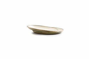 Barebones Enamel Two Tone Deep Plate Set -Olive Drab (Set of 2)