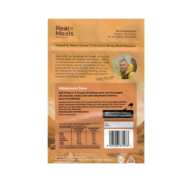 Real Meals Wilderness Stew - 100g