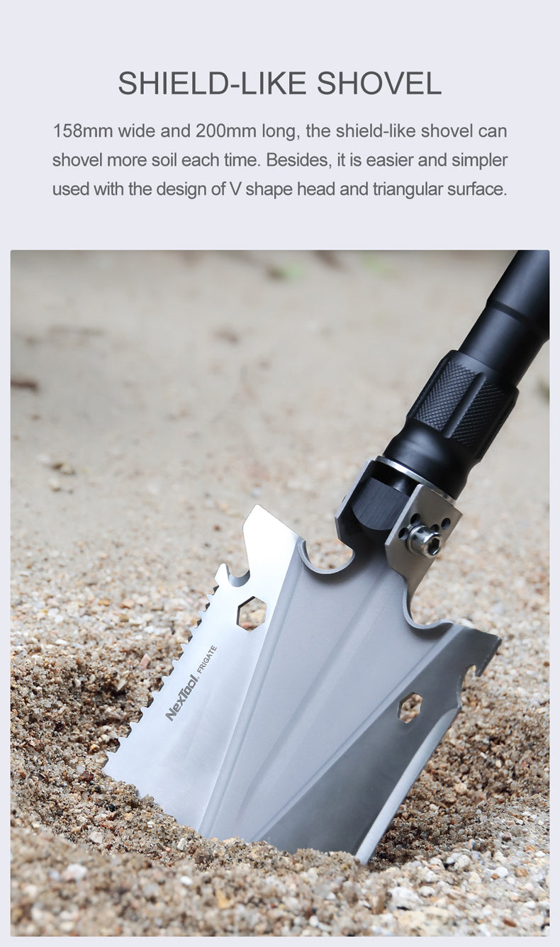 NexTool Multi Tool Extendable Shovel – Heavy Duty Outdoor Survival