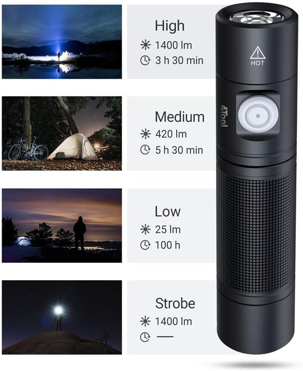 Nextorch ED-10 High Output Rechargeable Torch 1400lm - Go Camping ...