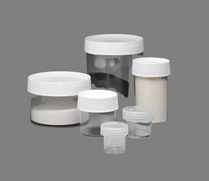 Nalgene Clear Straight Side Wide Mouth Round HDPE Jar