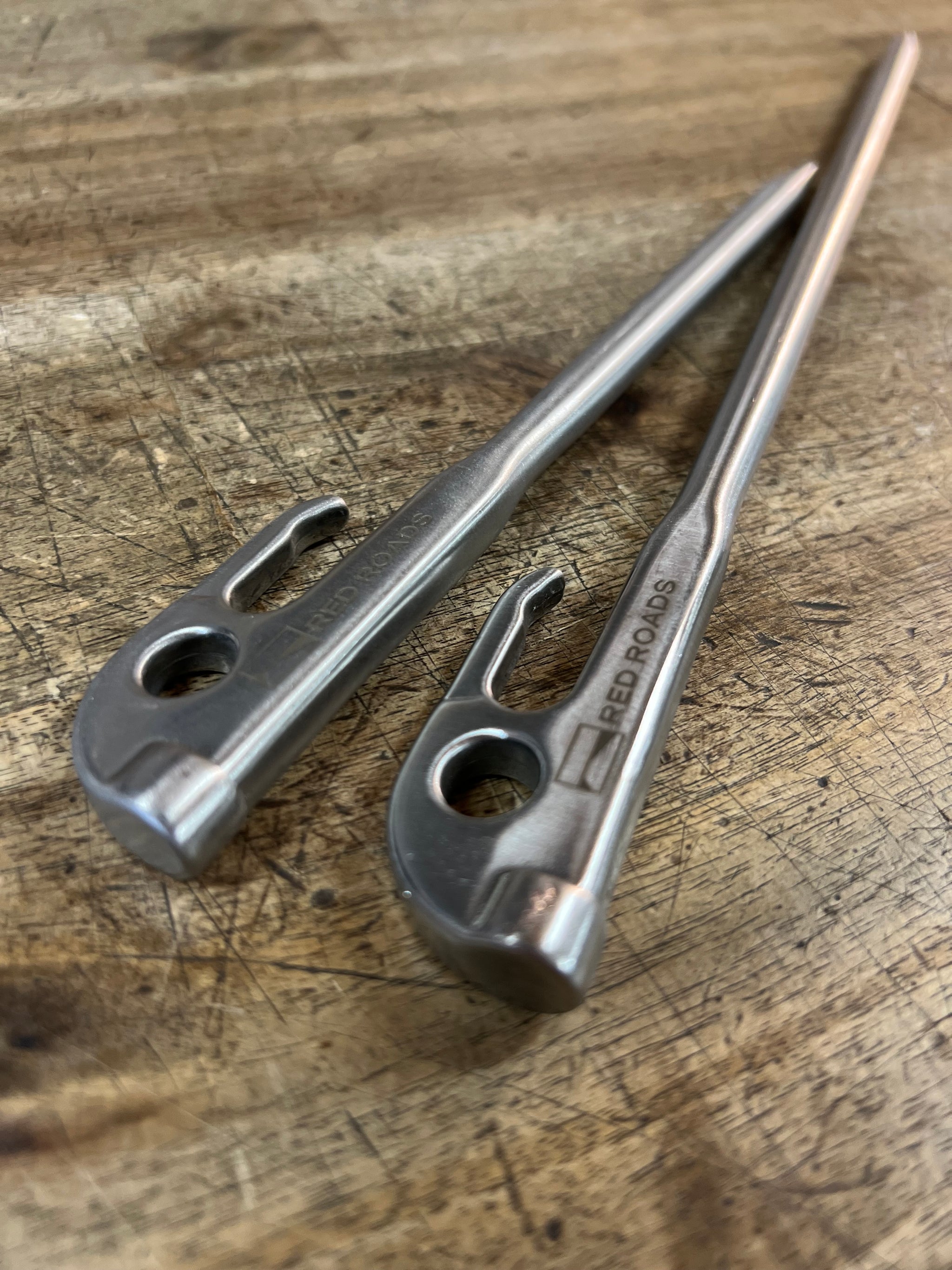 steel tent pegs Red Roads Pegs - The Sabre - Stainless Steel Heavy Duty Tent Peg