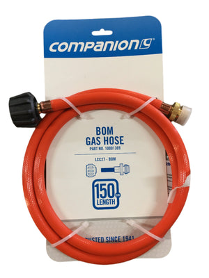 Companion Gas Hose BOM to LCC27  1500mm