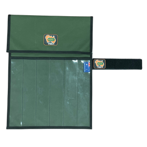 AOS Canvas 6 Piece Knife Wrap with Clear PVC Front