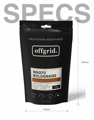 Offgrid Wagyu Bolognese - Heat & Eat Meal 250g