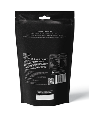 Offgrid Outback Lamb Curry - Heat & Eat Meal 250g