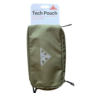 Wilderness Equipment Tech Pouches, showing Large Olive. Perfect for any adventure, camping, 4x4ing, hiking.