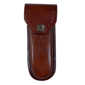 SICUT Leather Belt Pouch Suits 5" Folding Knives