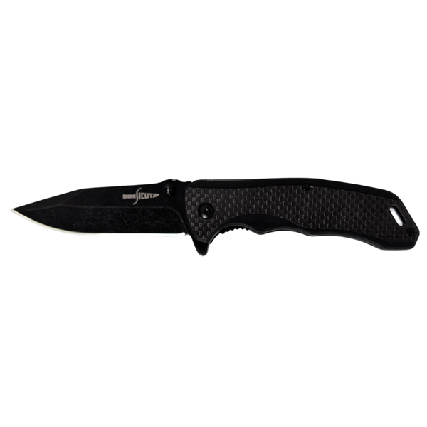 Sicut EDC Flipper Folding Knife 4.5" - Black