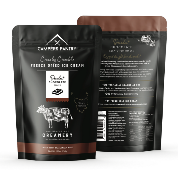 Campers Pantry Freeze Dried Icecream 50g - Chocolate Gelato