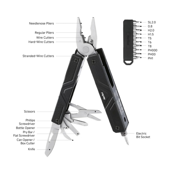 NexTool Gemini Rechargeable Electric Drive Multi-Tool - Go Camping ...