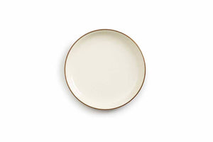 Barebones Enamel Two Tone Salad Plate Set -Olive Drab (Set of 2)