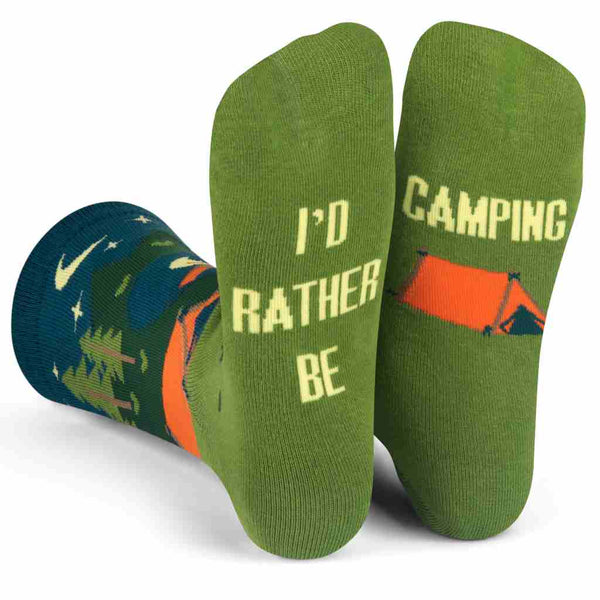 Lavely "I'd Rather Be Camping" Socks