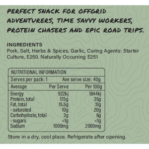 Offgrid Firestick - Shelf Stable Salami