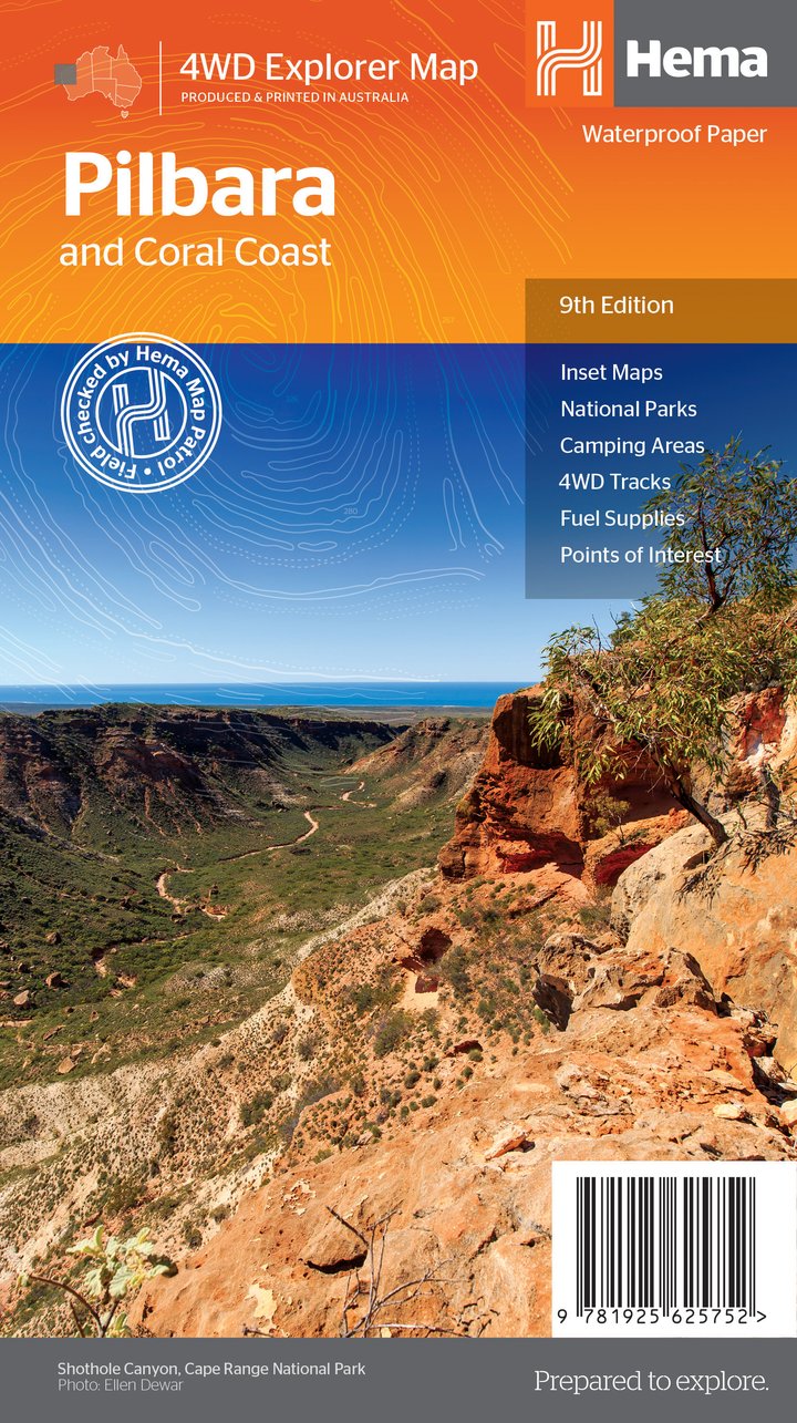 Hema Pilbara & Coral Coast Map