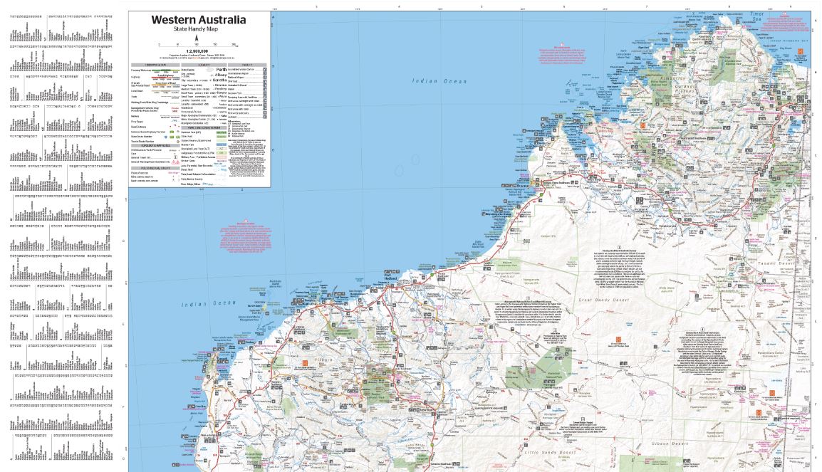 Hema Western Australia Handy Map
