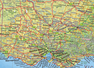 Hema Australia Road & Terrain Map