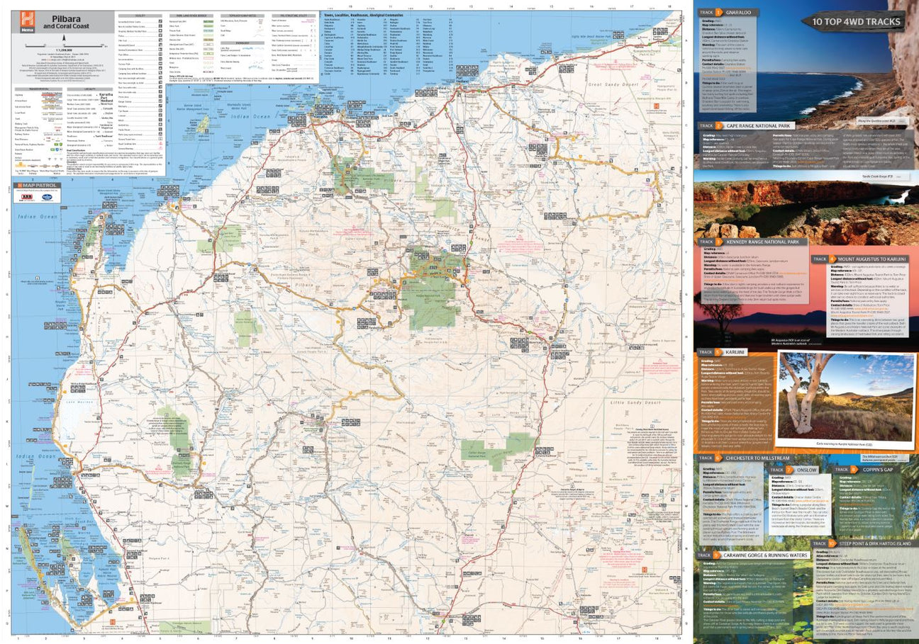 Hema Pilbara & Coral Coast Map