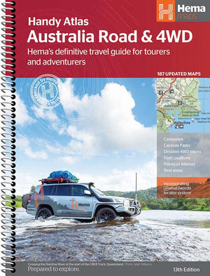 Hema Australia Road & 4WD Handy Atlas 185x248mm 13th Edition