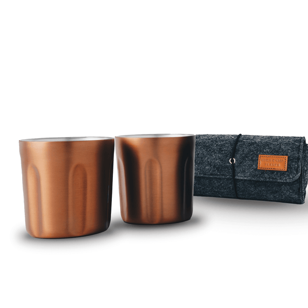 High Camp Flasks Tumbler 2 Pack & Soft Case