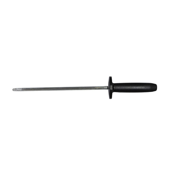 AOS SICUT Sharpening Steel – Medium Cut – 10″ Rod with Black Handle