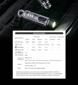 Nextorch S-Series Compact Multi-Light Source Keychain LED Torch