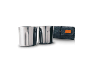 High Camp Flasks Tumbler 2 Pack & Soft Case