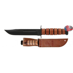 Ka-Bar USMC Knife Utility Leather Handled