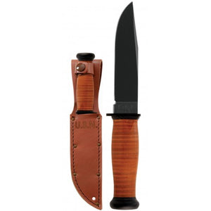 Ka-Bar Mark 1 Knife Leather Handled