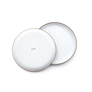 Barebones Enamel Deep Plate Set of 2