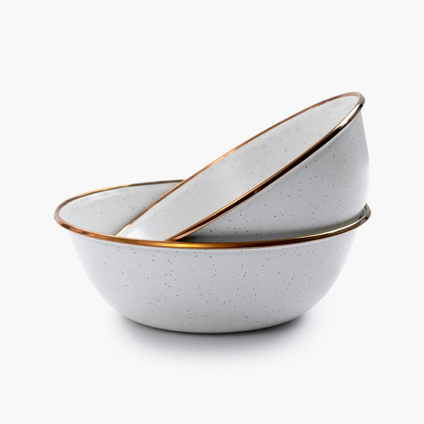 Barebones Enamel Bowl Set of 2