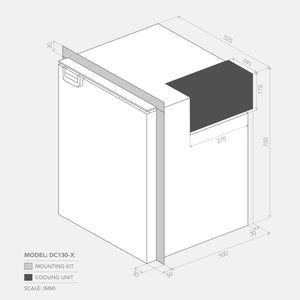 Bushman DC130-X Upright Fridge