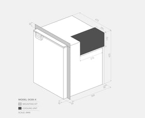 Bushman DC85-X Upright Fridge